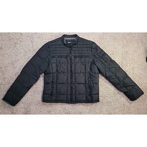 Calvin Klein Men’s Ultra Slim Black Puffer Jacket Size Large • Packable • EUC